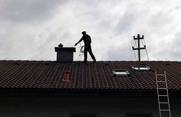Professional chimney cleaning service